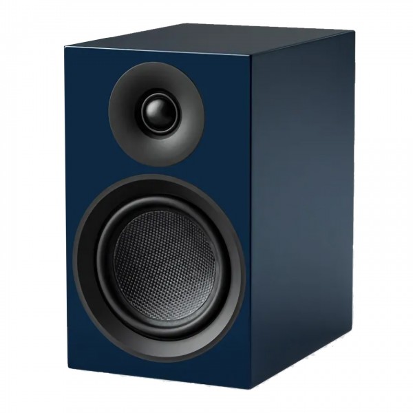Pro-Ject Speaker Box 5 E Carbon Bookshelf Speaker (Pair), Satin Blue Steel - single 