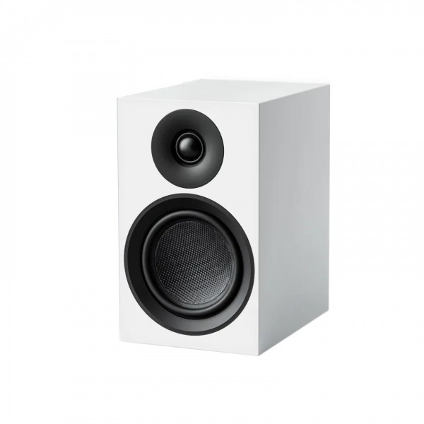 vPro-Ject Speaker Box 5 E Carbon Bookshelf Speaker (Pair), Satin White - single 