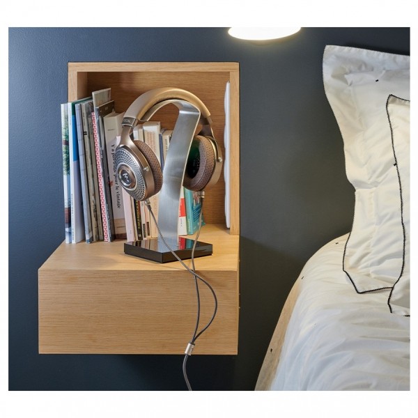 Focal Clear MG Open Back Headphones - on stand