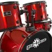 BDK-1 Full Size Starter Drum Kit by Gear4music, Red