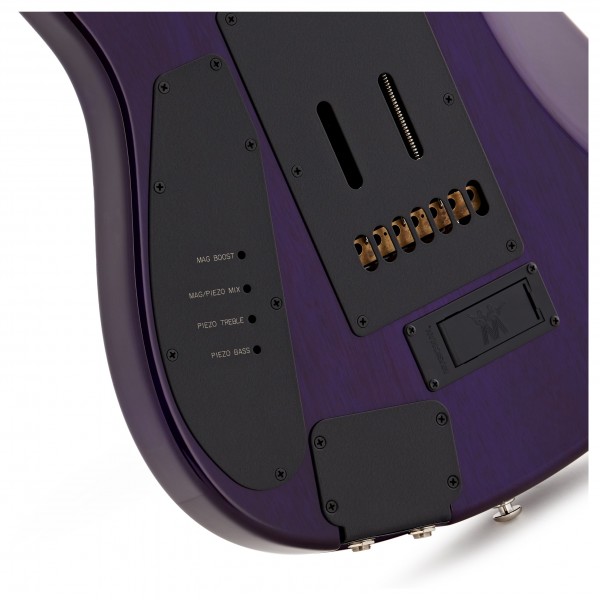 Music Man JP15 Quilt Top 7 String, Purple Nebula at Gear4music