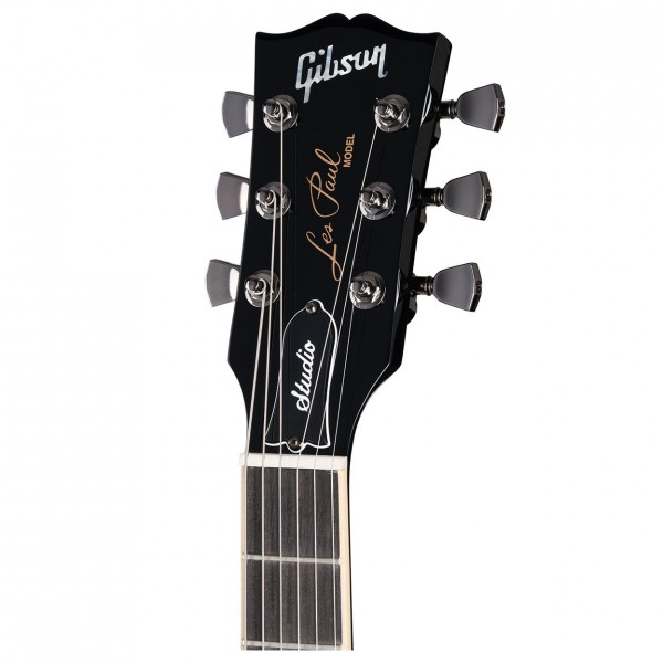 Gibson Les Paul Studio Session, Translucent Ebony Burst headstock 