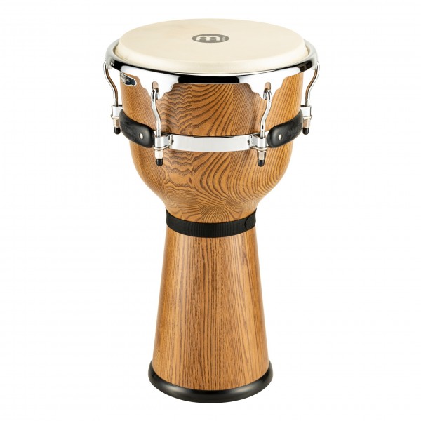 Meinl 12" Floatune Series Woodcraft Djembe - Zebra Finished Ash