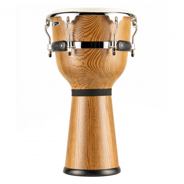 Meinl 12" Floatune Series Woodcraft Djembe - Zebra Finished Ash