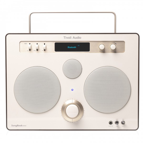 Tivoli Music Songbook Max Portable Bluetooth Speaker, Cream / Brown - front 