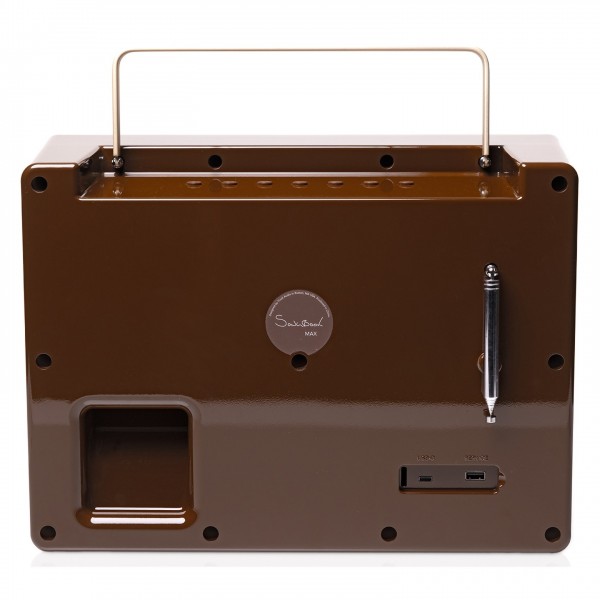 Tivoli Music Songbook Max Portable Bluetooth Speaker, Cream / Brown - rear 