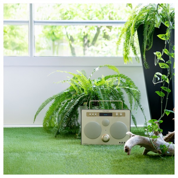 Tivoli Music Songbook Max Portable Bluetooth Speaker, Cream / Brown - foliage