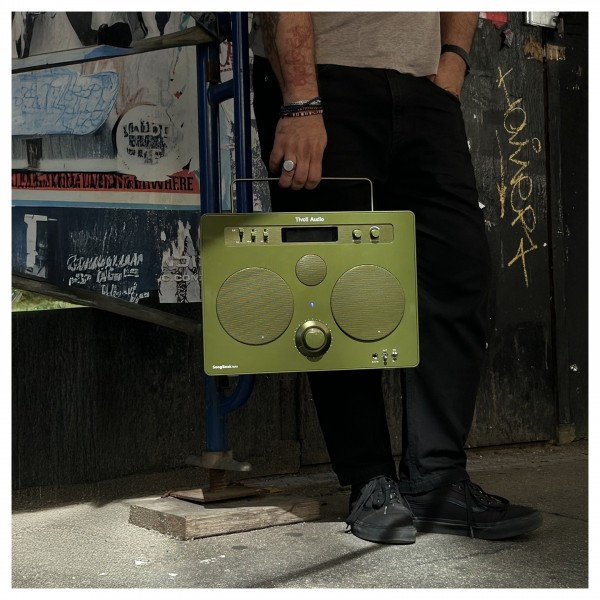 Tivoli Music Songbook Max Portable Bluetooth Speaker, Green - dude hand s 