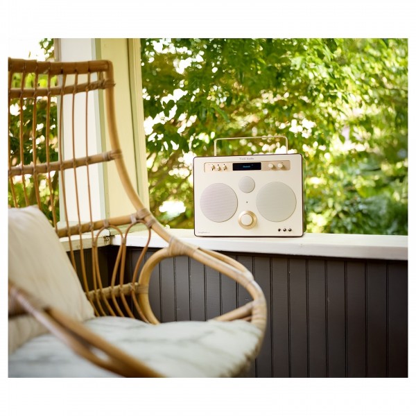Tivoli Music Songbook Max Portable Bluetooth Speaker, Cream / Brown - porch 