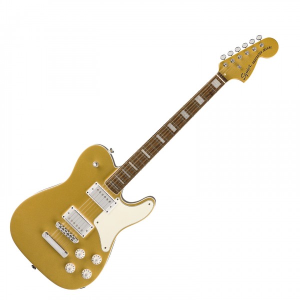 Squier Limited Edition Paranormal Troublemaker Telecaster Deluxe, Laurel Fingerboard, Aztec Gold - Front