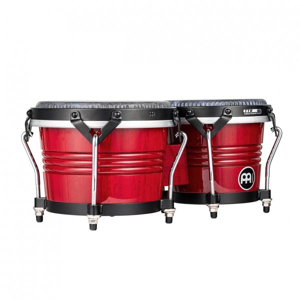 Meinl Percussion Marathon Traditional Bongo 6 3/4" Macho & 8" Hembra, Wine Red