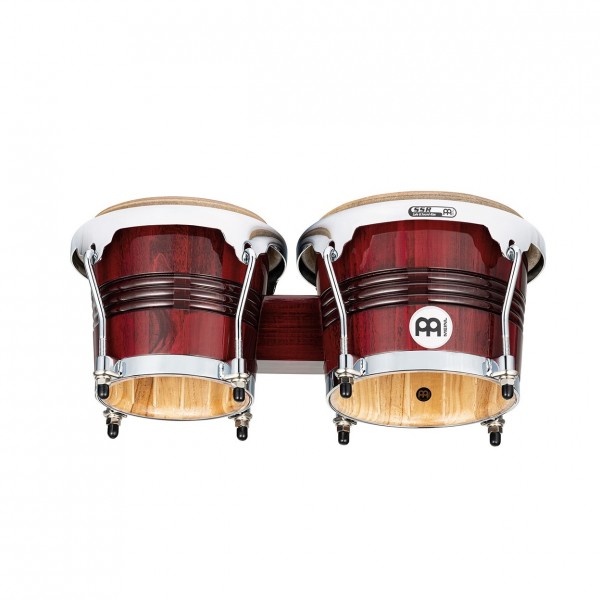 Meinl Percussion Marathon Exclusive Serie Bongo 6 3/4" Macho & 8" Hembra, Wine Red