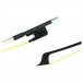 Coruss Carbon French Double Bass Bow, 3/4, Yellow Hair