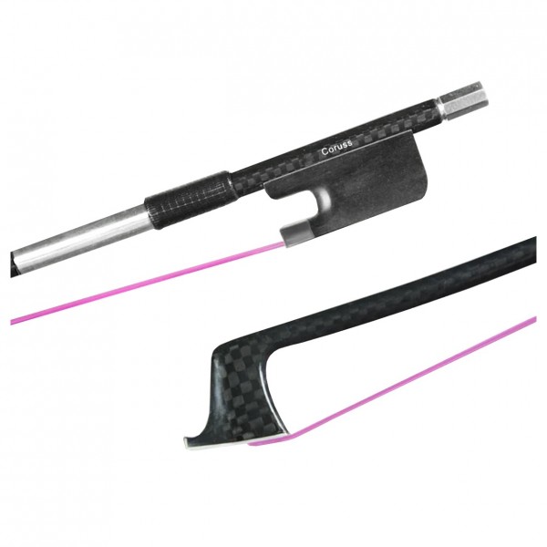 Coruss Carbon Viola Bow, Pink Hair