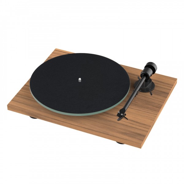 Pro-Ject T1 EVO Standard Turntable, Walnut - felt mat and no dust cover