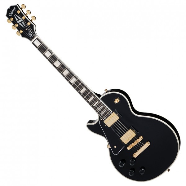 Epiphone Les Paul Custom Left-Handed Inspired by Gibson, Ebony front 