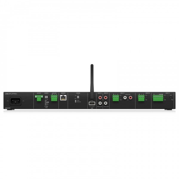 Lab Gruppen CPA1201 120W 5-Channel Commercial Mixer Amplifier with Bluetooth & USB Media Player - Rear 1