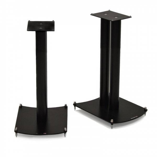Atacama NeXXus 500 Essential Speaker Stands (Pair), Satin Black - Angled