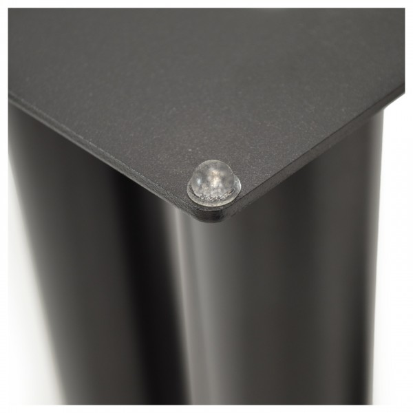 Atacama NeXXus 500 Essential Speaker Stands (Pair), Satin Black - Detail Image, Rubber Pads on Top Plate