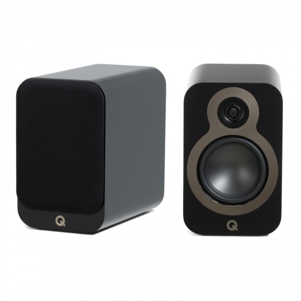 Q Acoustics 3020c Bookshelf Speakers (Pair), Satin Black - 3020 pair 