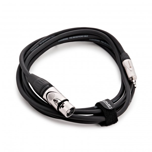 XLR (F) - 3.5mm (M) Minijack Cable by Studiospares, 2.5m