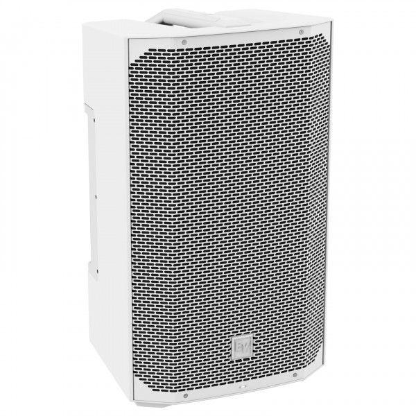 Electro-Voice Everse 12 Battery Powered PA Speaker, White - Front, Right