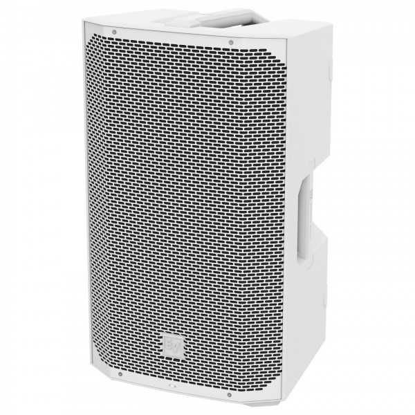 Electro-Voice Everse 12 Battery Powered PA Speaker, White - Front, Left