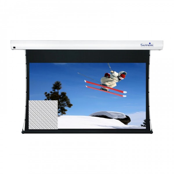 Sapphire Electric 16:9 Acoustic Transparent Projector Screen, 106" - with texture 