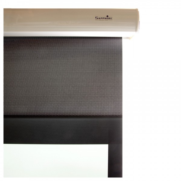 Sapphire Electric 16:9 Microperforated Projector Screen, 95" - Microperforated top border for centre speaker acoustic transparen