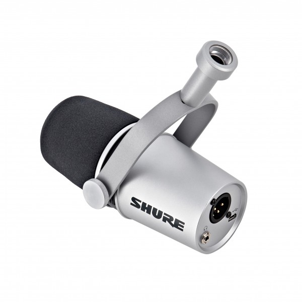 Shure MV7 USB/XLR Podcast Microphone, Silver at Gear4music