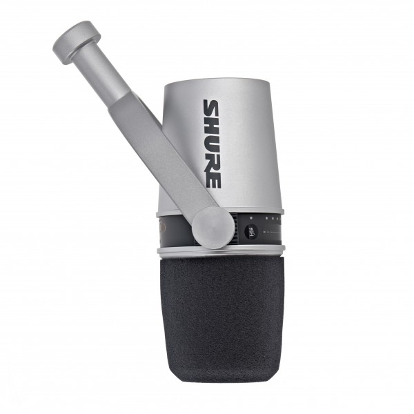 Shure MV7 USB/XLR Podcast Microphone, Silver at Gear4music