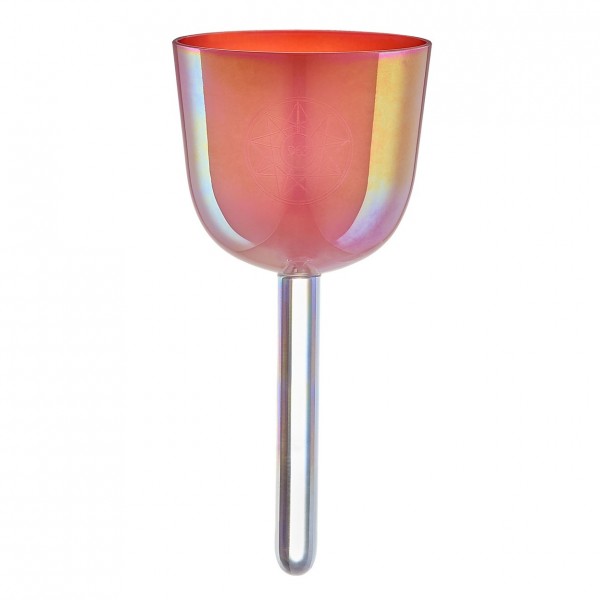Meinl Sonic Energy 3.25" Essence Solfeggio Crystal Singing Bowl 963 Hz, Coral Reef