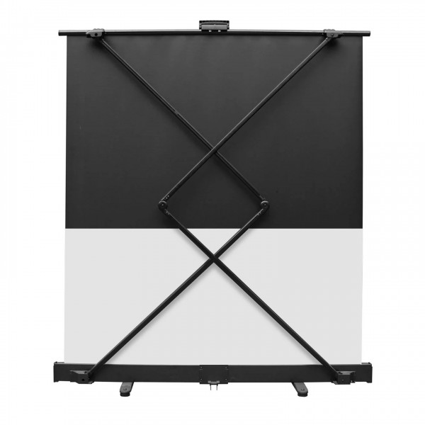 Sapphire Pull Up Portable 16:9 Scissor Action Projector Screen, 92" - Rear view