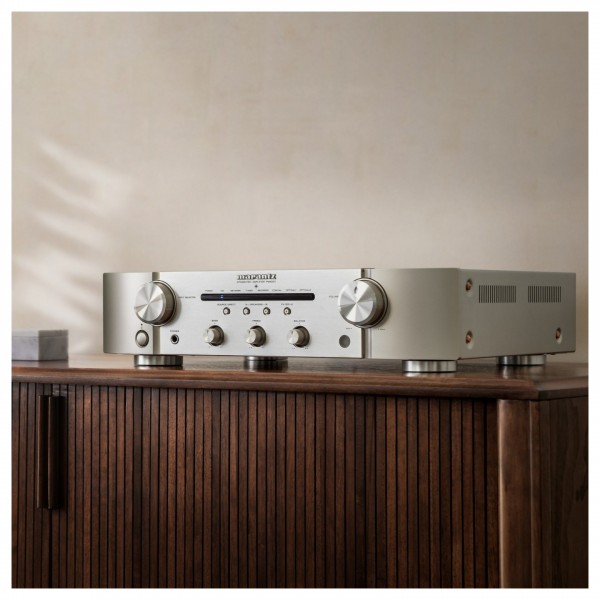 Marantz PM6007 Integrated Amplifier, Silver - lifestyle 