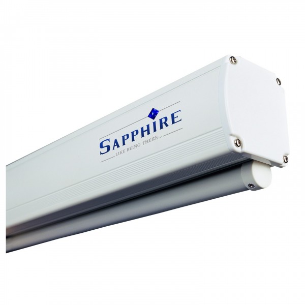 Sapphire Manual Slow Retraction 16:9 Projector Screen, 92" - Screen End