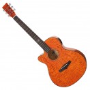 Tanglewood TA4CE Azure Super Folk Left Handed Electro Acoustic, Shoreline Amber