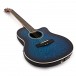 Deluxe Roundback Electro Acoustic Guitar by Gear4music, Blue Burst