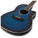 Deluxe Roundback Electro Acoustic Guitar by Gear4music, Blue Burst