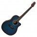 Deluxe Roundback Electro Acoustic Guitar by Gear4music, Blue Burst