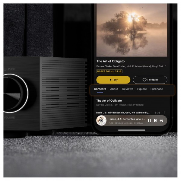 Eversolo DMP-A6 Gen 2 Streaming Music Player - lifestyle app 