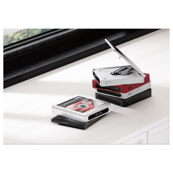 FiiO DM13 Portable CD Player - Lifestyle image, collection of colour options
