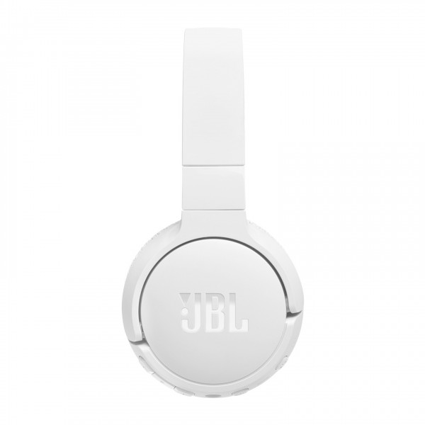 JBL Tune 670NC Wireless On-ear Headphones, White - Side view