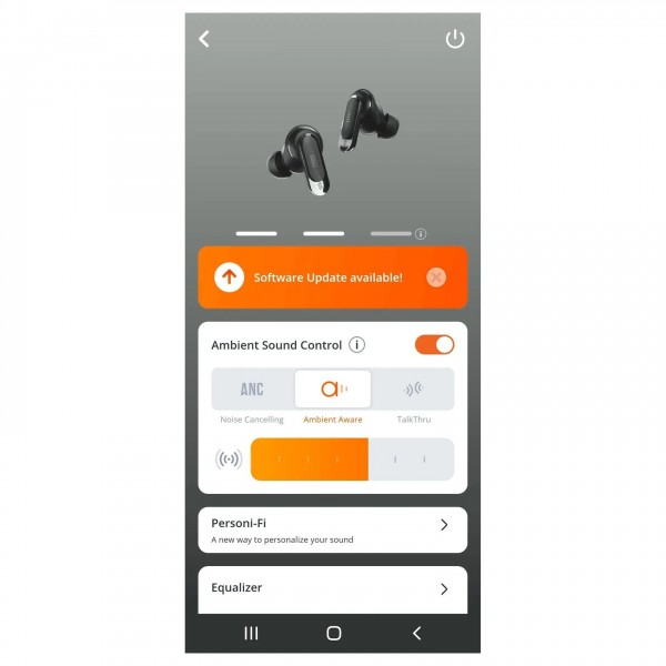 JBL Portable Headphones App Screen Preview