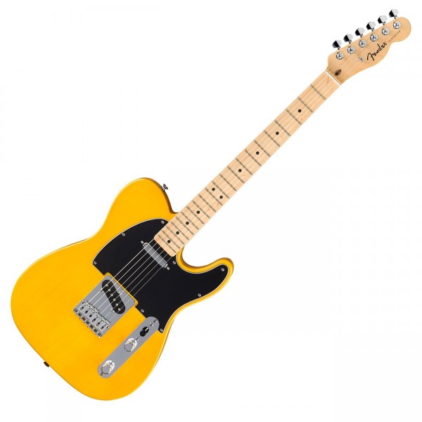 Fender Standard Telecaster, Black Pickguard, Butterscotch Blonde front 