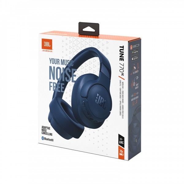 JBL Tune 770NC Wireless Over-ear Headphones, Blue - Packaging