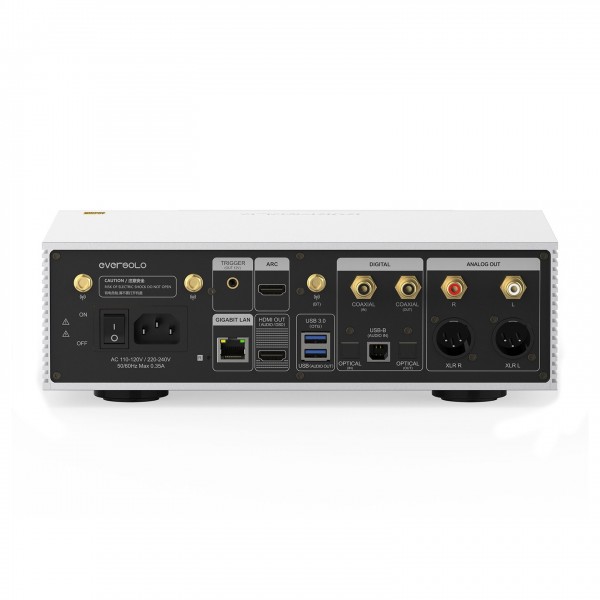 Eversolo DMP-A6 Master Edition Gen 2 Streaming Music Player, Silver - rear