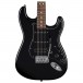 Fender Standard Stratocaster HSS, Black Pickguard, Black body 