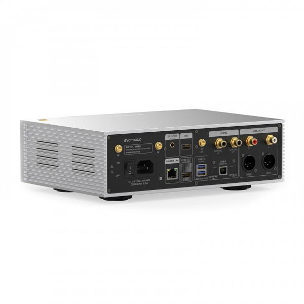 Eversolo DMP-A6 Master Edition Gen 2 Streaming Music Player, Silver - rear turn 