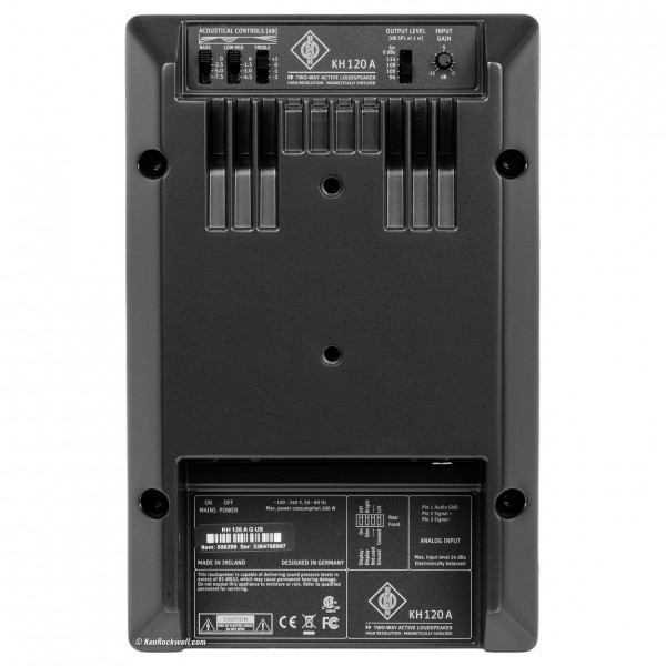 KH 120A Active Studio Monitor - Rear