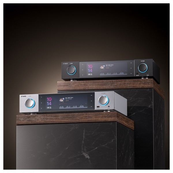 FiiO S15 Audio Streamer, Black and Silver Beauty Shot